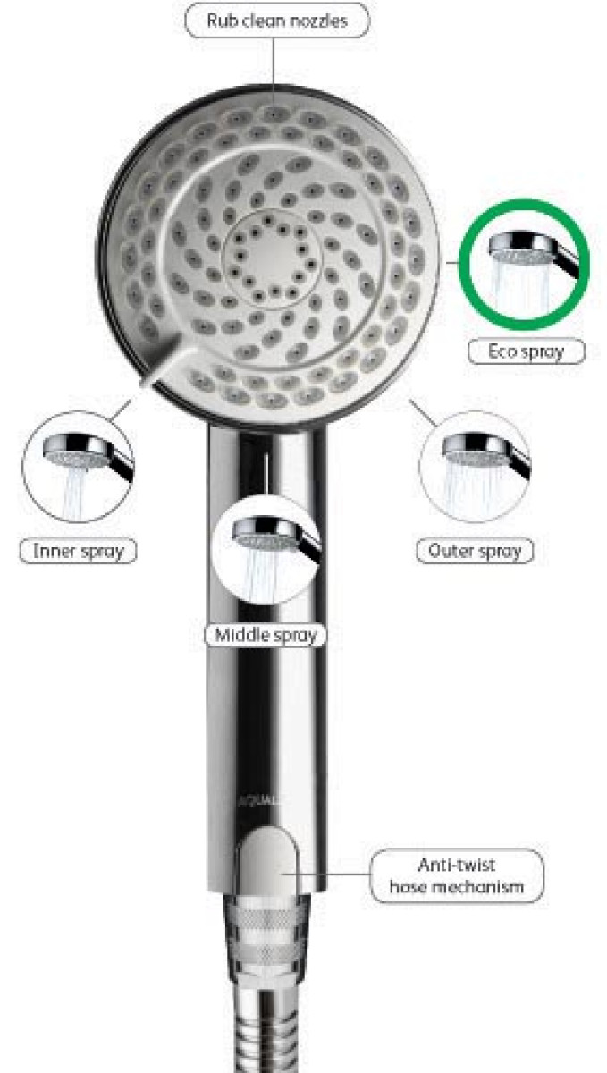 Aqualisa Harmony Chrome Multimode showerhead Showers To You