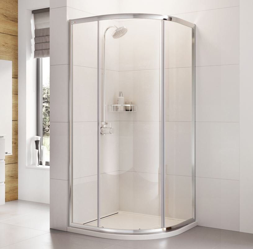 Roman Lumin8 One Door 800 X 1000 Offset Quadrant Shower Enclosure V8sq81013s