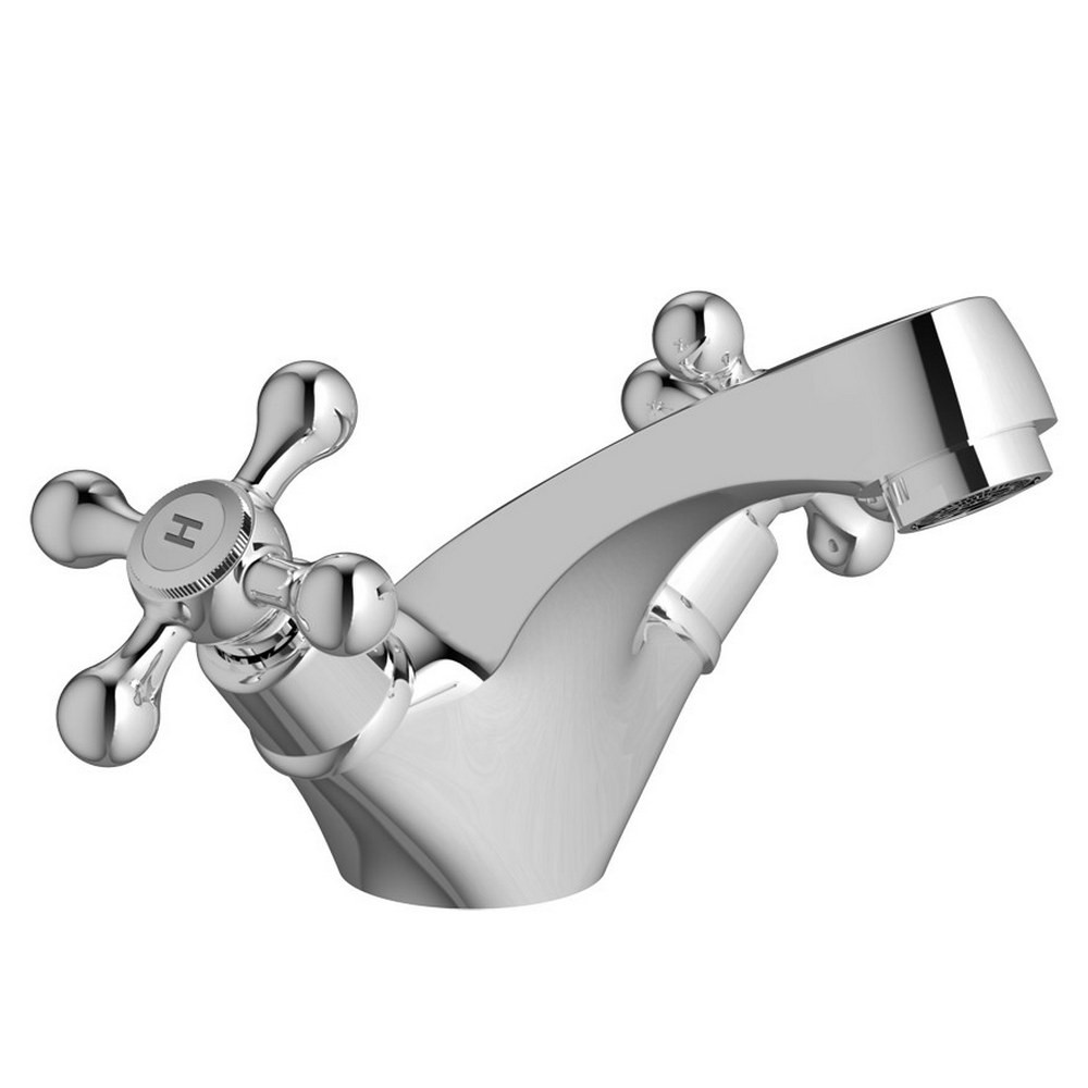 Ajax Stainforth Traditional Chrome Basin Mixer with Waste (1)