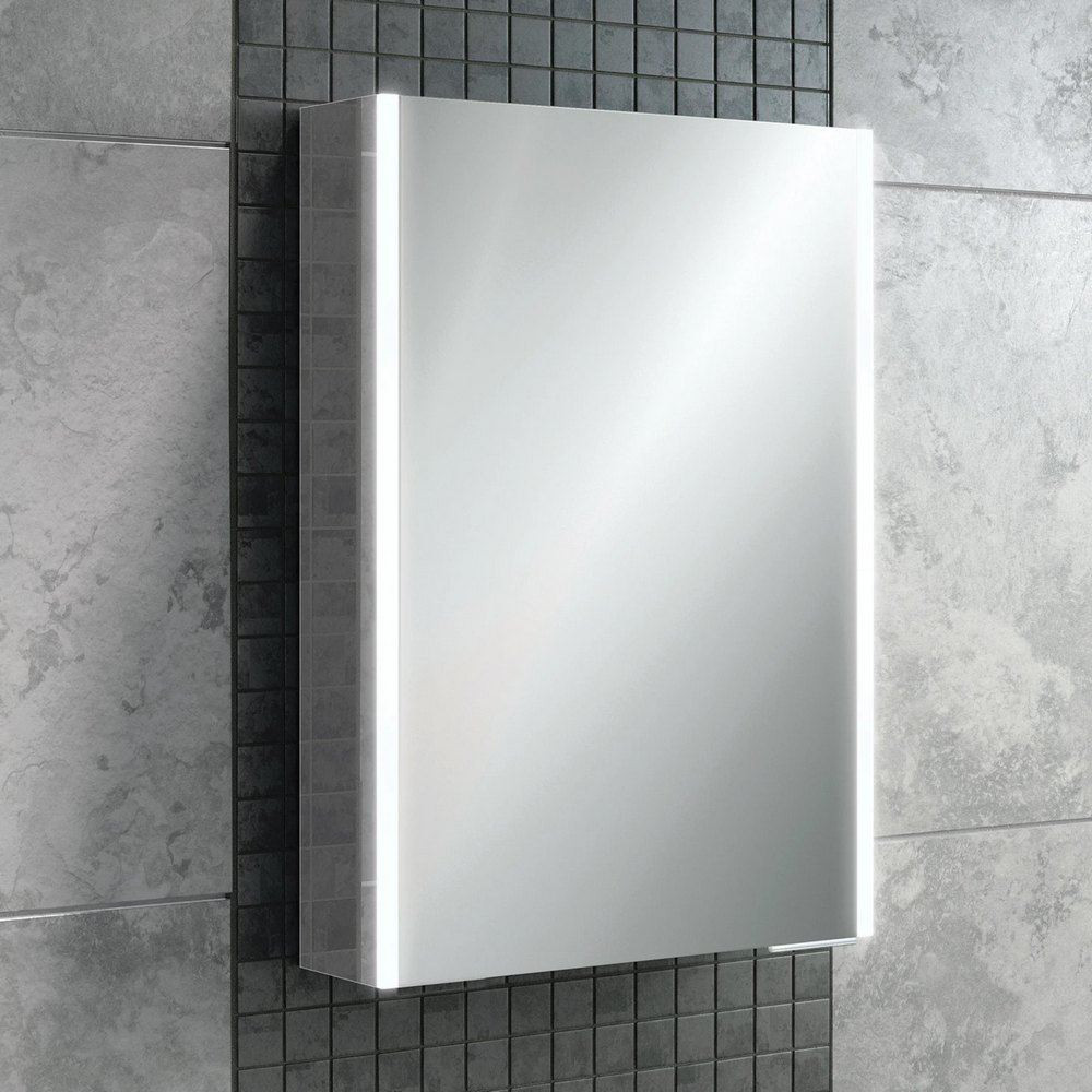 HIB Xenon 50 LED Aluminium Illuminated Bathroom Cabinet