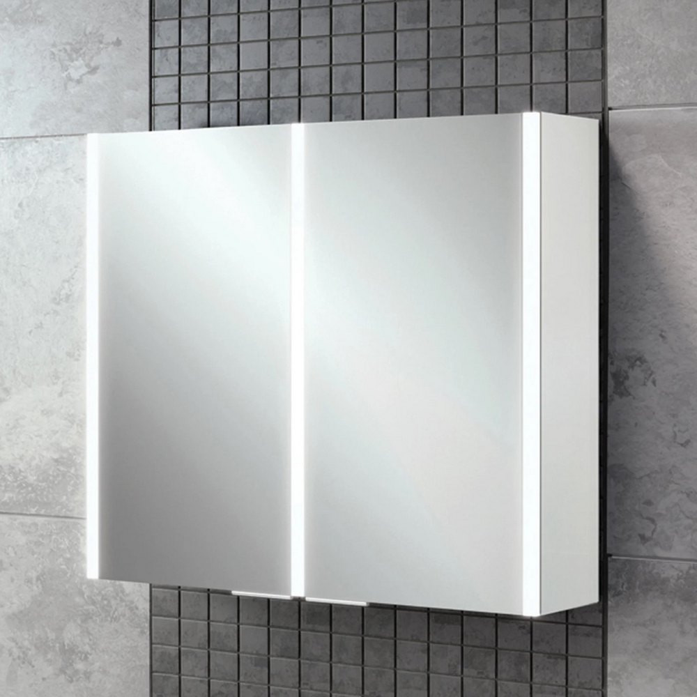 HIB Xenon 80 LED Aluminium Illuminated Bathroom Cabinet (1)