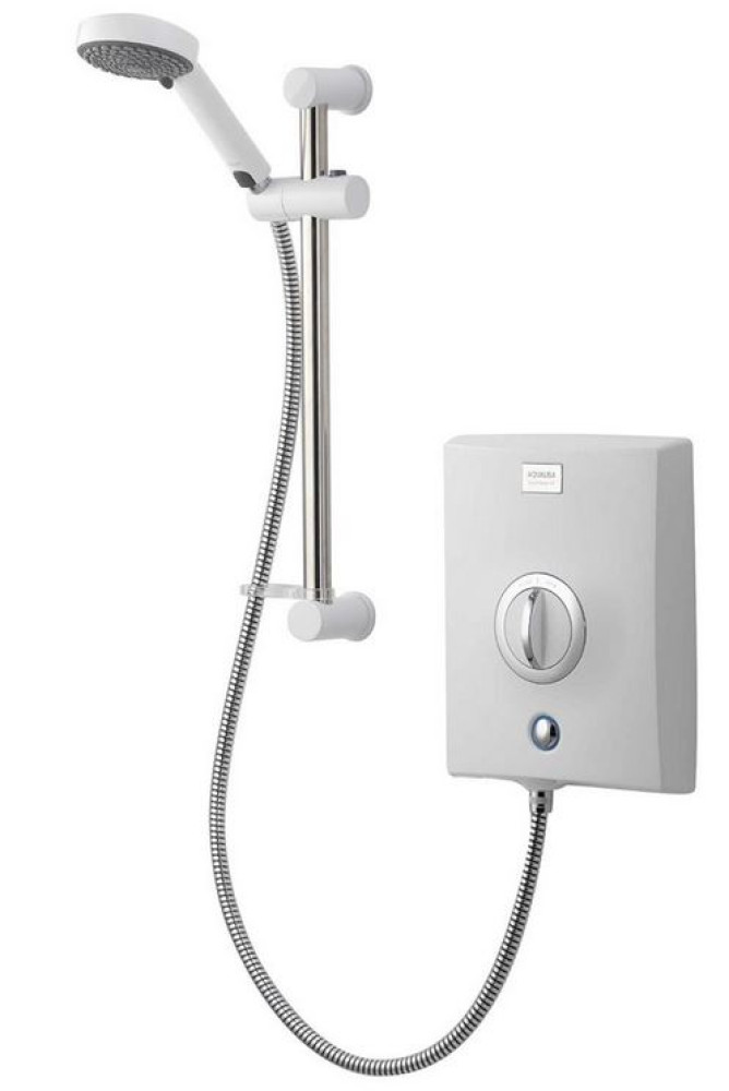 Aqualisa Quartz 8.5kw Electric Shower White & Chrome | QZE8521