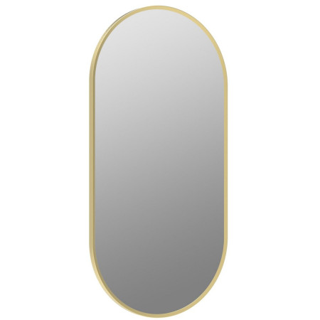 AJAX106265 Ajax Gedney 800 x 400mm Oblong Brushed Brass Bathroom Mirror (1)