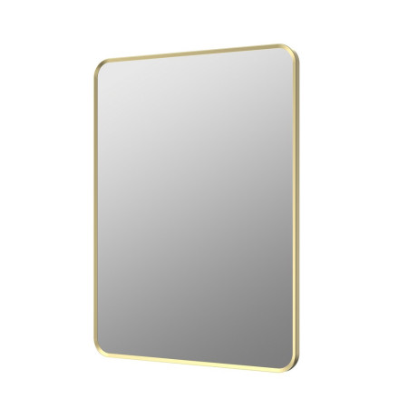 AJAX106268 Ajax Gedney 800 x 600mm Rectangular Brushed Brass Bathroom Mirror (1)