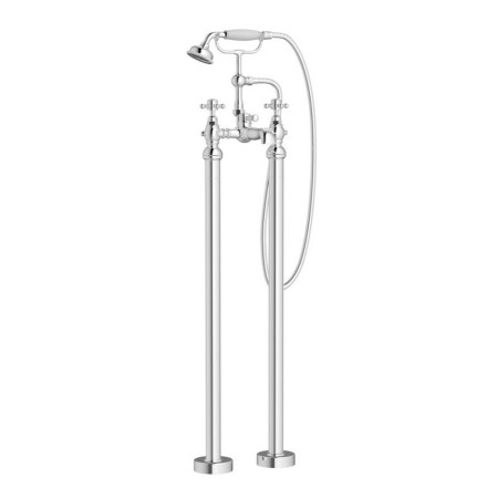 AJAX105780 Ajax Trent Chrome Floor Standing Bath Shower Mixer (1)
