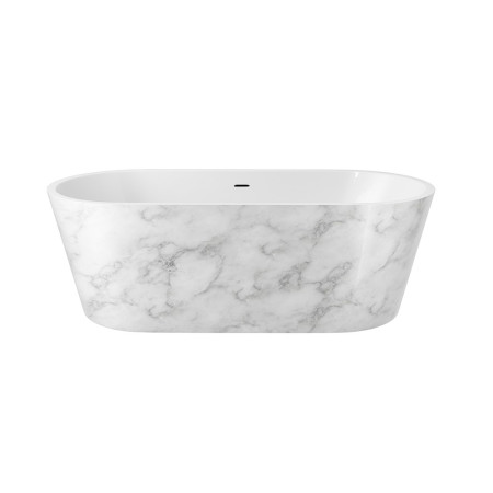 EA103WM Elementa Blair 1495 x 745mm White Marble Freestanding Bath (1)