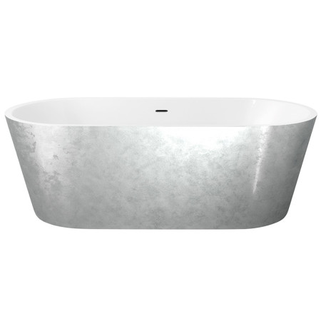 EA101SV Elementa Blair 1800 x 820mm Silver Freestanding Bath (1)
