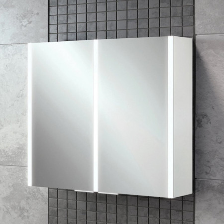 46200 HIB Xenon 80 LED Aluminium Illuminated Bathroom Cabinet (1)