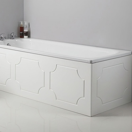 O323 Tavistock Milton 1600mm Gloss White Front Bath Panel (2)