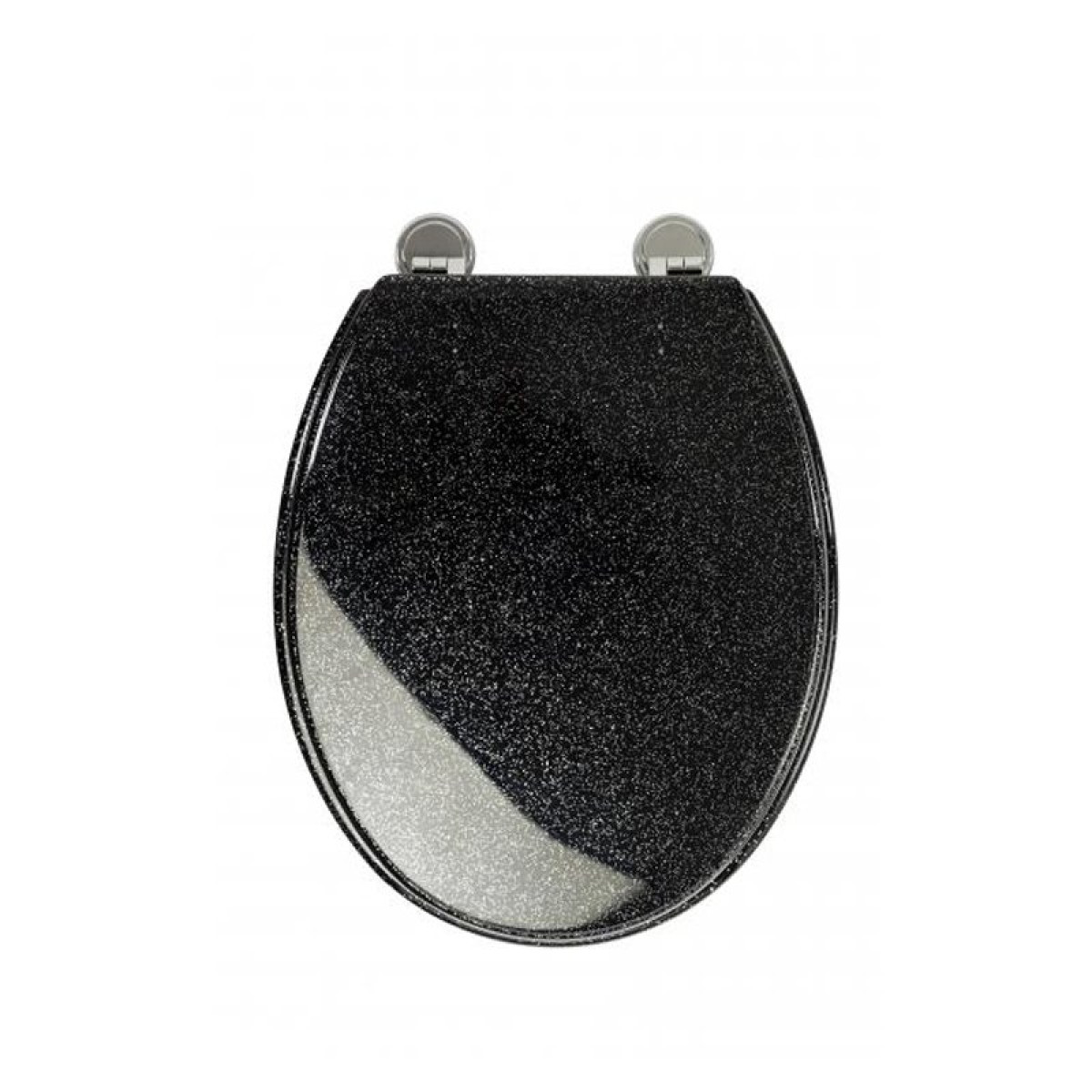 Croydex Black Glitter Toilet Seat WL101021