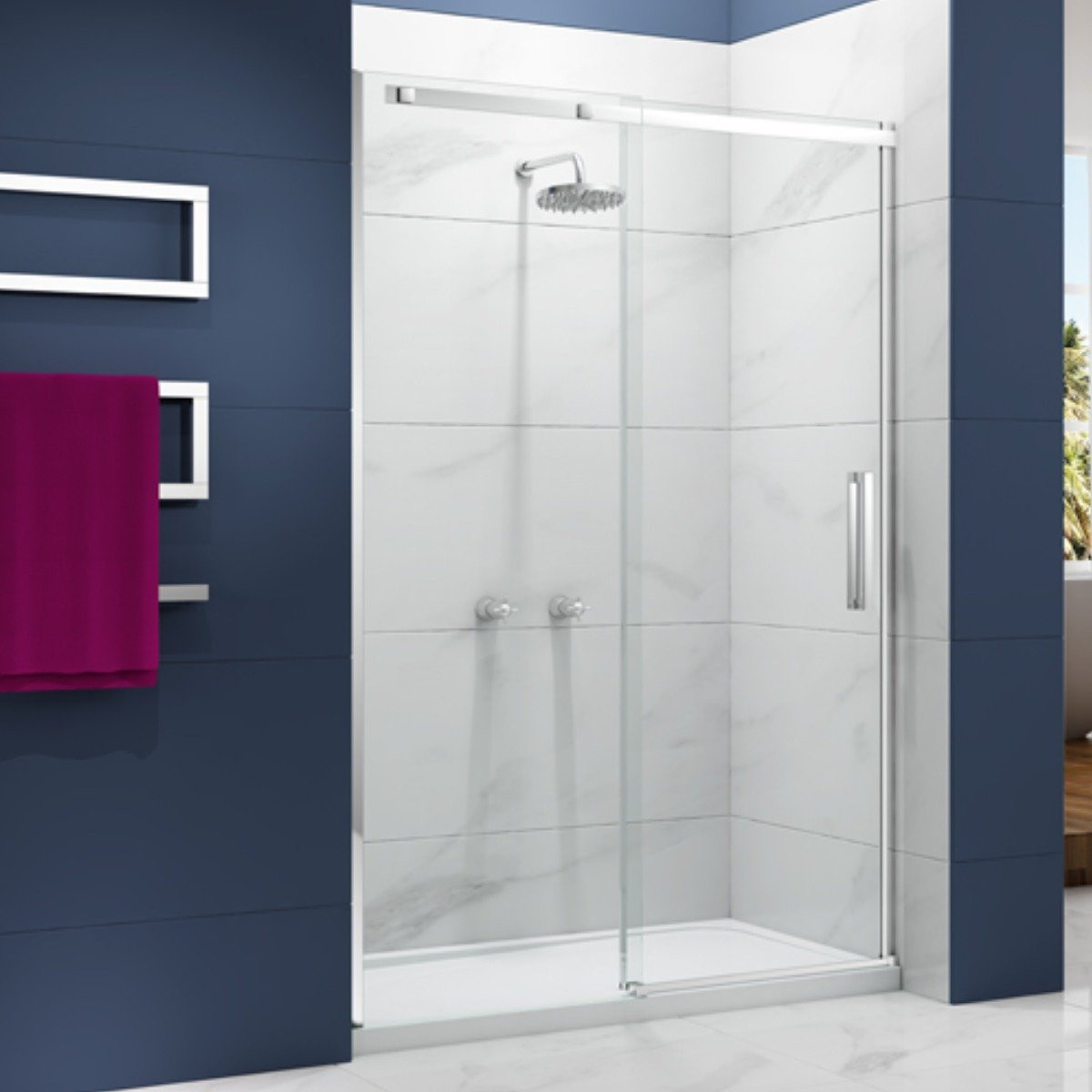 Merlyn Ionic Essence Frameless 1000mm sliding shower door | A0104A0
