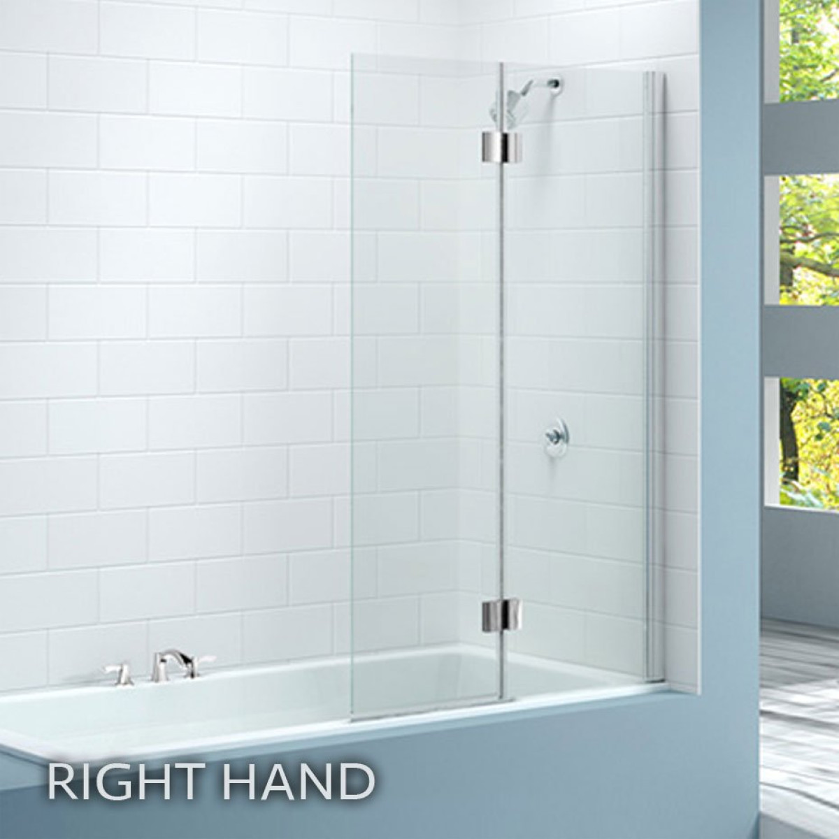 Merlyn Two Panel Hinged Bath Screen Mb7 Mb7